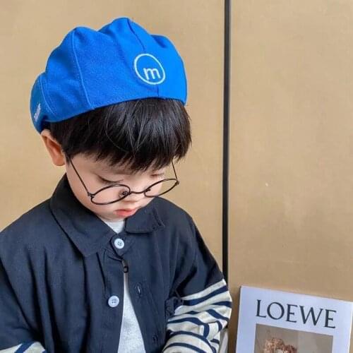 New Toddler Baby Beret Spring 6-12 Months Infant Hat Pure Color Artist Hats Party Formal 1 2 3 Years Kids Gentleman Bonnet