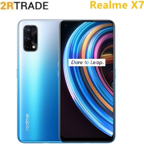 Realme X7 5G Smartphone 6.4inch AMOLED Full Screen 64MP Quad Cameras 4300mAh 65W Fast Charger 8.1mm thickness