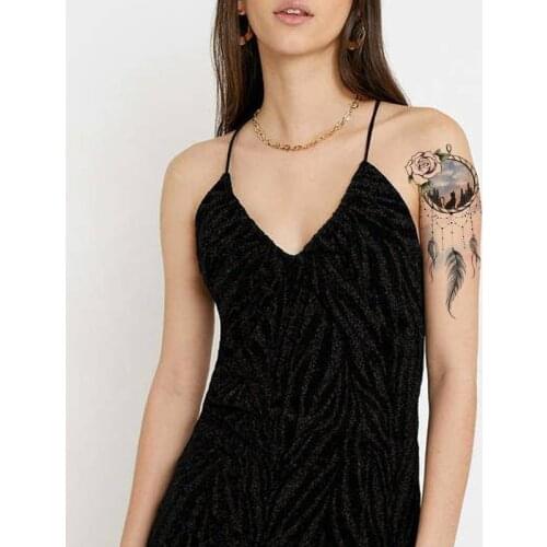 Watercolor Dream Catcher Waterproof Temporary Tattoo Sticker Pink Rose Forest Fake Tattoos Flash Tatoos Arm Body Art for Women