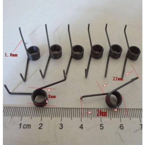 Rotation spring diameter 1.0 outer D 8MM locks Torsion spring X20