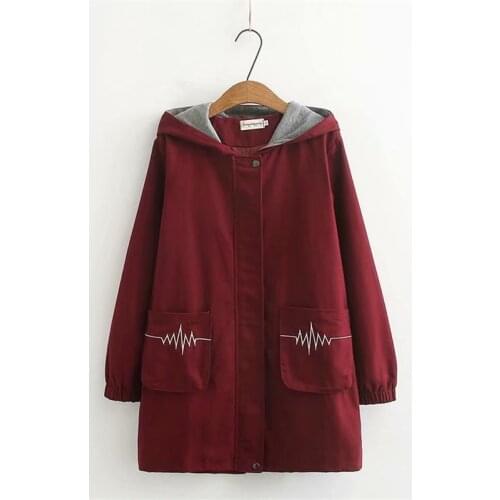 Oversized Spring Autumn Womens Windbreaker Hooded Coats Han Loose Long Sleeve Mid Long Outerwear Casual Female Trench Coat 4XL