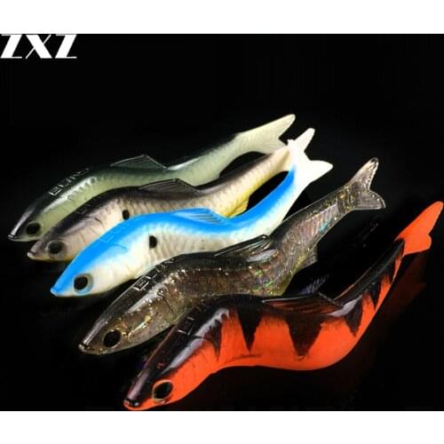 10pcs Big Soft Fishing Lure Silicone Pro Shad Lure Easy Shiner Berserk 130mm Sea Fishing Saltwater Bass Decoy for Fish Pike Bass