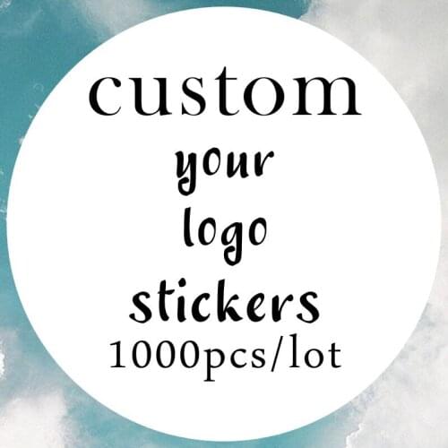 1000pcs Custom Round Sticker-personalized Label-commercial Label-thank You Wedding Sticker Size 3cm-10cm