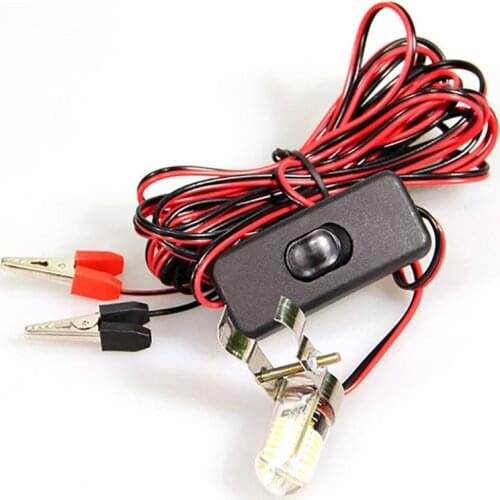 12V 48pcs LED Beads Waterproof Underwater Light Fishing Night Portable Lure Fish Collecting Lights Pool Light Amber/White Light