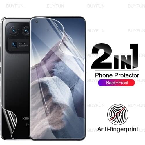 2in1 front back screen protector For Xiaomi Mi 11 Ultra HD Hydrogel Film for xiaomi xiami mi 11 ultra Safety protective film