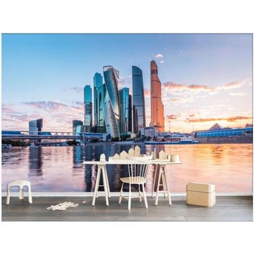 3d wallpaper custom photo European style modern harbor city landscape decor living room 3d wall murals wallpaper for walls 3 d