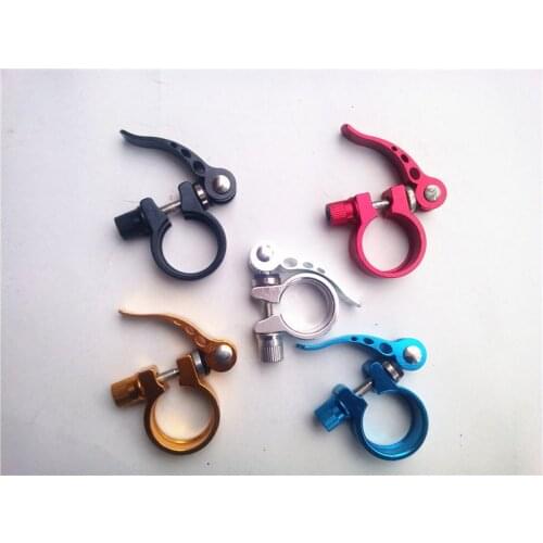 5 Colors Aluminum Ultralight Quick Release Road Bike Mountain Bicycle Seat Post Seatpost Clamp 31.8mm 34.9mm 40g