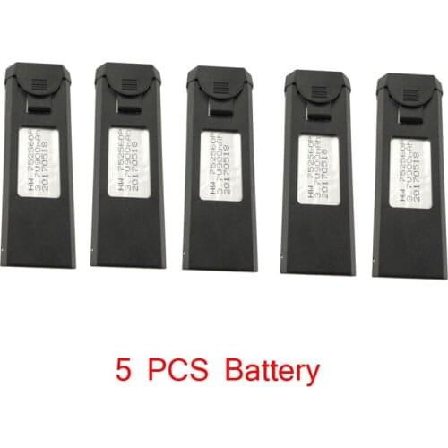 5 PCS 3.7V 900mAh 30C Lipo Battery and USB Charger for Visuo XS809 XS809HC XS809HW XS809W RC Quadcopter Spare Parts Lipo Battery