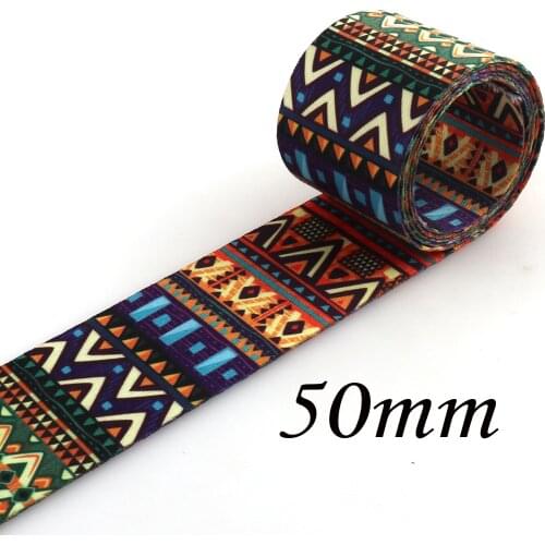 50mm pattern webbing 2 inches cotton webbing nylon webbing Bag purse straps belt supplies Polyester Webbing Lanyard ribbon