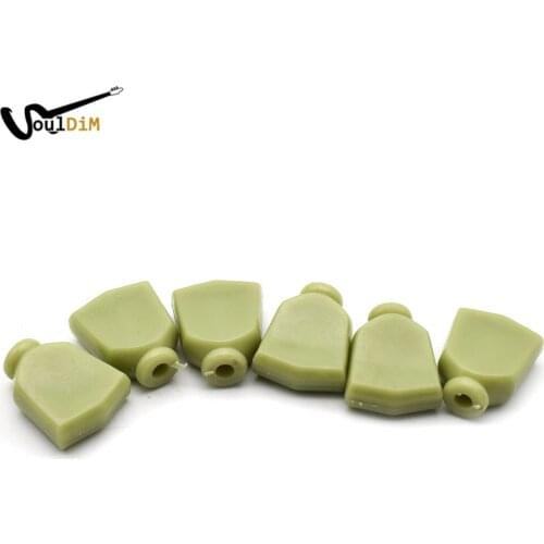6pcs Trapezoid Plastic Guitar Tuning Peg Tuners Machine Heads Replacement Button Guitar Accessories