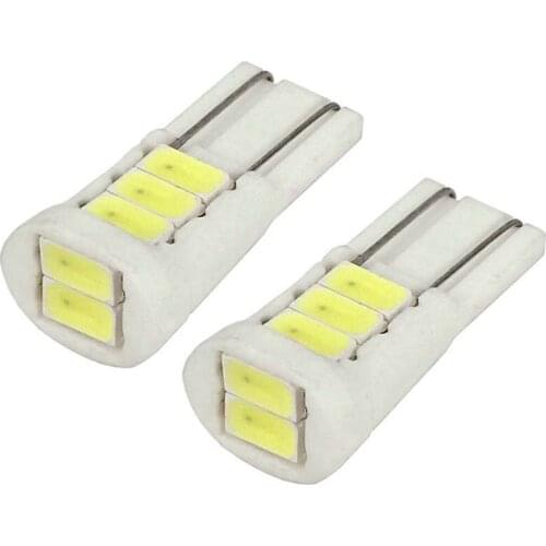 WTS 500pcs wholesale car led signal Clearance light T10 W5W 194 168 5730 8smd LED Wedge Ceramics Interior Light for car styling