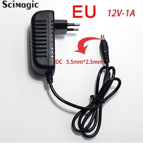 Output 12V 1A household power adapter 110-220V AC EU AU US power charger available LED light strip