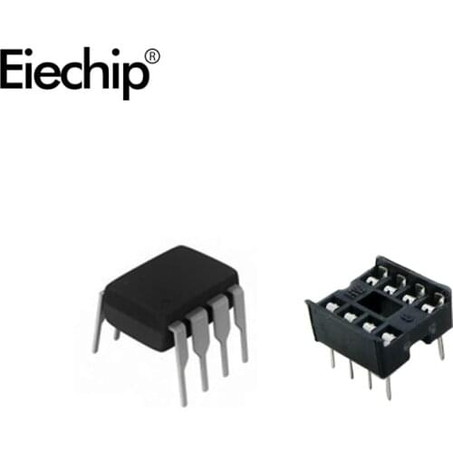 20pcs NE555 IC 555 & 8 Pin DIP Sockets (10 each) ic ne555 and Sockets DIP8 diy for arduino starter kit