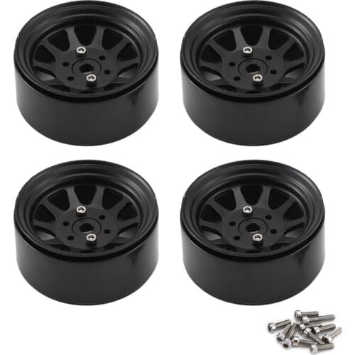 Metal Alloy 1.9 Beadlock Wheel Rims For Traxxas Axial 1:10 RC Crawler SCX10 AXI03007 90046 TRX4 Redcat GEN8