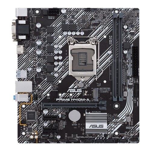 New ASUS motherboard H410M-A LGA 1200 micro ATX motherboard with M.2, DDR4 2933MHz, HDMI, D-Sub, DVI, USB 3.2 Gen 1 ports, S