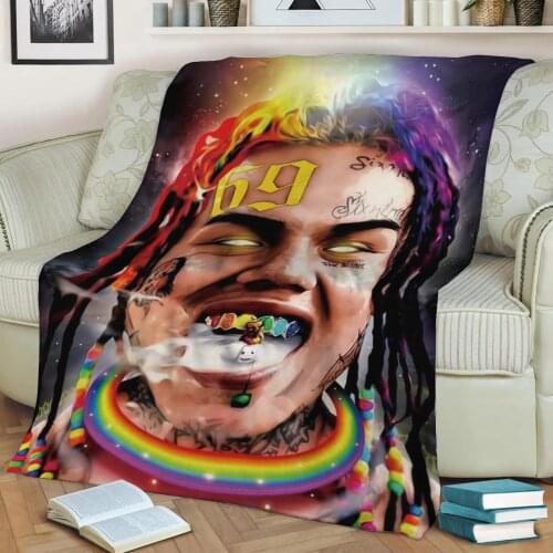 Aesthetic 6ix9ine GOOBA 3D Print Plush Blanket Throw On Sofa Home Decor Soft Warmth Washable Nap Blanket Dropshipping
