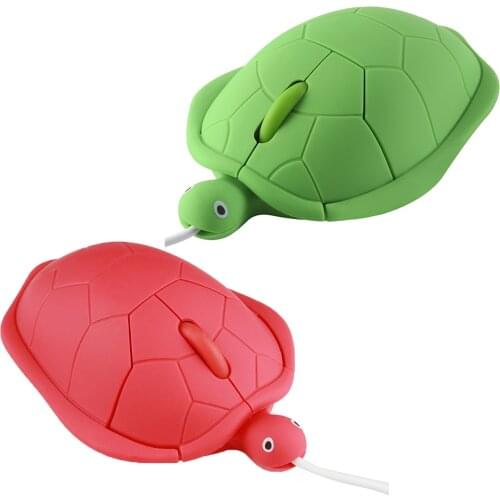 Wired Mini office home Mouse Cute Cartoon Turtle Shape Design Computer Optical USB 3D Creative Kids Gift Mice For Laptop PC