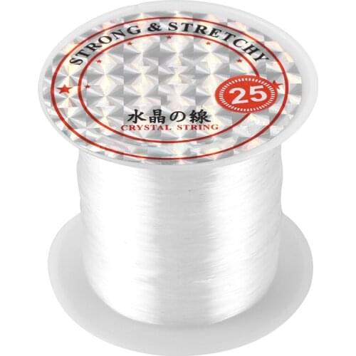 41Lbs Capacity 0.5mm Diameter Clear Nylon Fishing Line Cord Spool