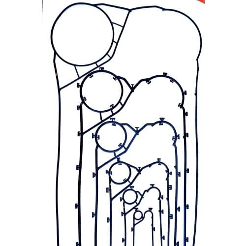 Replace DHP Plate heat exchanger gasket DX20DM DX20DS DX20DL DX30DS DX30S DX143 DX146 DX148 DX22DL DX22V DX36DS DX36DM