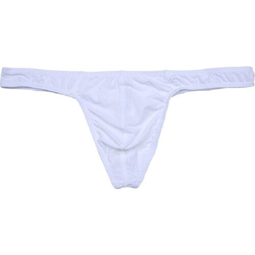 Ultrathin T-back Beautiful Body Breath G-string Underwear Sexy For Men Thong Without Trace U convex Bag Translucent Gay Panties