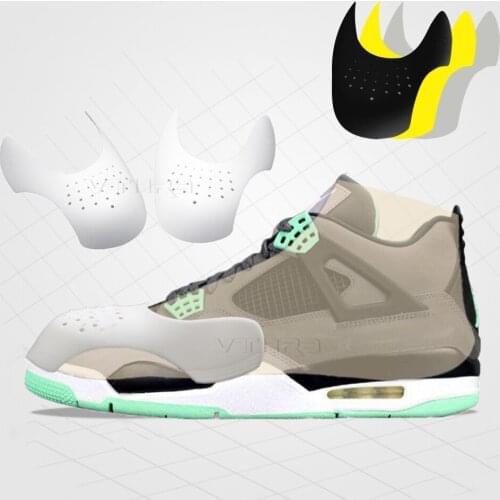 1 Pair Anti Crease Washable Protector Bending Crack Toe Cap Support Shoe Stretcher Lightweight Keeping Sports Shoes Shield