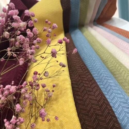 Bedroom Jacquard Curtains Silky Craft Linen curtain luxury home stay window blackout solid color living room curtains room decor