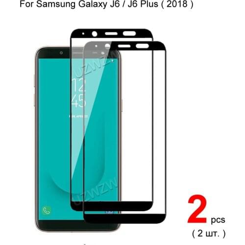2pcs For Samsung J6 Plus J6 2018 Full Cover Tempered Glass Screen Protector Protective Glass For Samsung Galaxy J6 Plus 2018