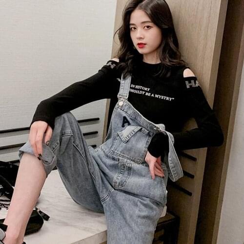 Women clothing denim washed fabric rompers summer/autumn overalls women jumpsuit suspenders jeans european women overalls