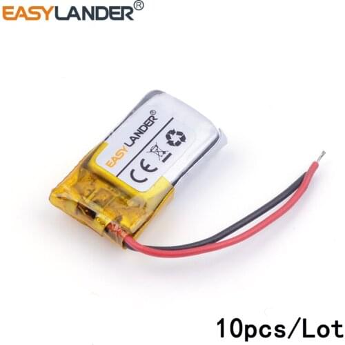 10pcs /Lot 3.7v lithium Li ion polymer rechargeable battery 361123 70mah MP3 DIY gift / toy Bluetooth voice recorder