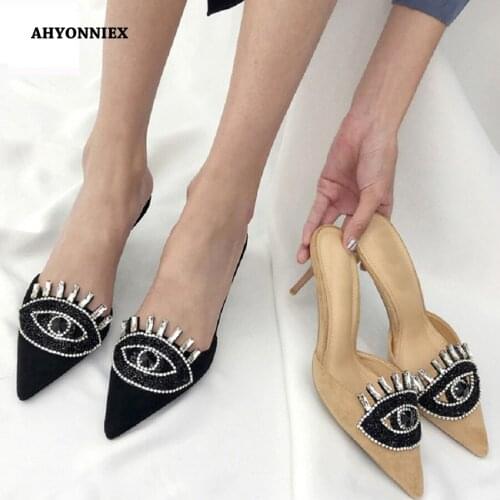 2020 Fashion Handmade resin dusting Rovi eye shoes embroidery lace color glass resin drill DIY shoes jewelry shoes accessories