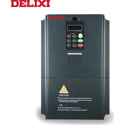 DELIXI VFD AC 380V 7.5kw three phase input 3 phase output frequency converter Drive motor speed 50HZ 60HZ DC frequency inverter