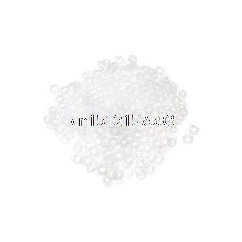 500 Pcs Motherboard Flat Nylon Washers White 8mm x 4mm x 1mm