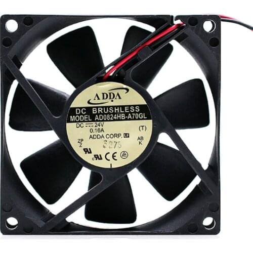 Ad0824hb-a70gl 8025 24V 0.16A 8cm 2-wire frequency converter cooling fan
