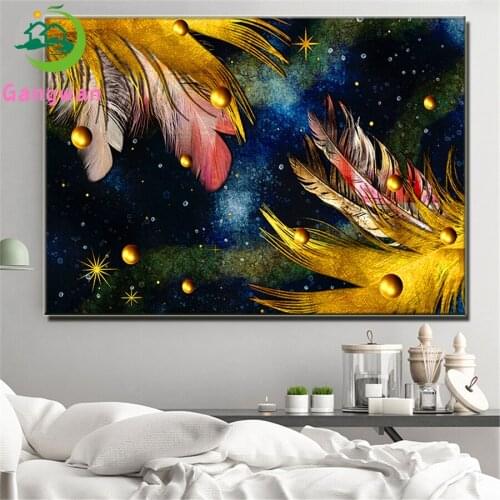 Abstract Pearl Feather 5D DIY Diamond Painting Full Drill Embroidery Cross Stitch Needlework Mosaic Home Decor Christmas Gift