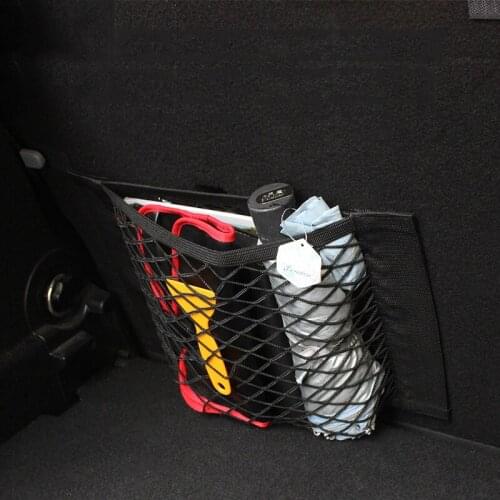 Car Elastic Mesh Net Bag Trunk Seat Door Storage Holder Organizer For Mini Cooper One JCW R55 R60 F55 F56 Universal Accessories