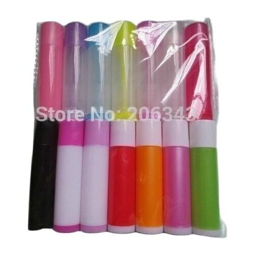 Free Shipping: 5g 14COLORS MIXED lip gloss/color cream tube or lip balm tube or lip stick