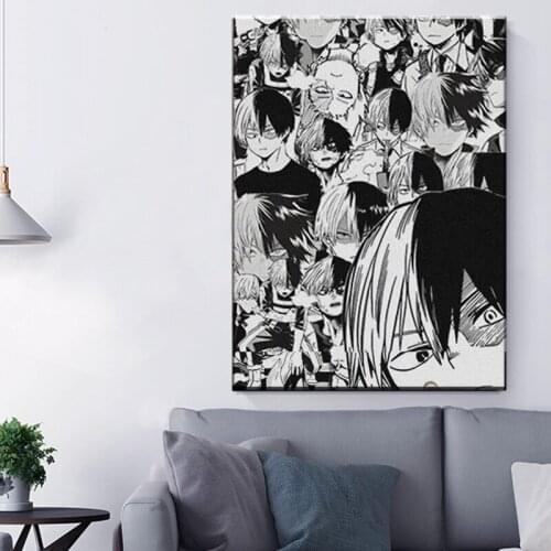 Shoto Todoroki My Hero Academia BNHA Anime Canvas Painting Decor Wall Art Pictures Home Living Room Decoration Prints Poster