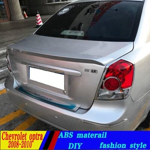 Use for chevrolet optra spoiler 2008-2010 optra lip spoiler ABS Material Car Rear Wing Primer Color Rear Spoiler for optra