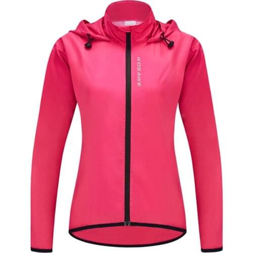 Summer Womens Cycling Jacket Hooded Bike Wind Coat Water Repellent Bicycle Windbreaker Reflective Running Riding Hiking Vest
