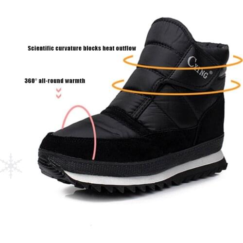 Mens Snow Boots Winter Warm Waterproof Ankle Boots Hiking Casual Shoes Outdoor HSJ88