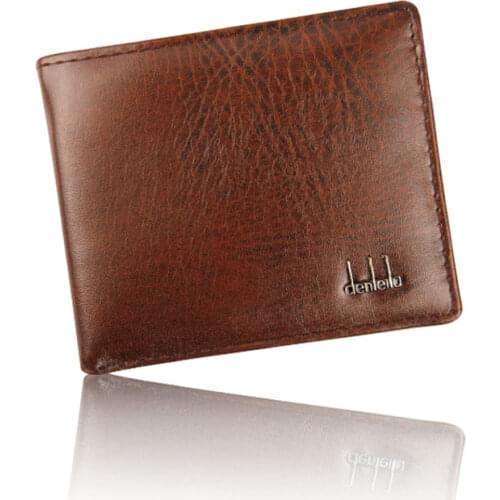 Men Business Bifold Wallet Mens PU Leather Credit ID Card Holder Case Solid Purse Pockets Bags carteira portfel cartera hombre