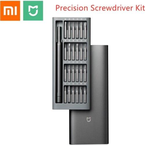 Original Xiaomi Mijia Daily Use Screwdriver Kit 24 in 1 Precision Magnetic Bits Aluminum Box Screw Driver For Home Set