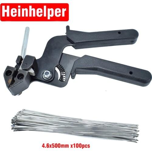 Stainless Steel Cable Tie Guns Fastening and Cutting Plier Zip Special for Stainless Cable Ties Fasten Tool and Cut up to 12mm
