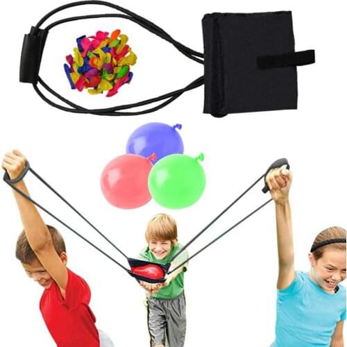 Outdoor Water Balloon Launcher Elastic 3 People Bomb Beach Durable Party Rope Slingshot Fight Toys Funny Heavy Duty Beach toy