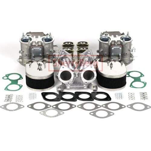 SherryBerg FAJS EMPI WEBER Carburettor Carb Carburetor Conversion Kit 4 Barrel Holley Adaptor W Twin 40 DCOE For Ford Chevy V8
