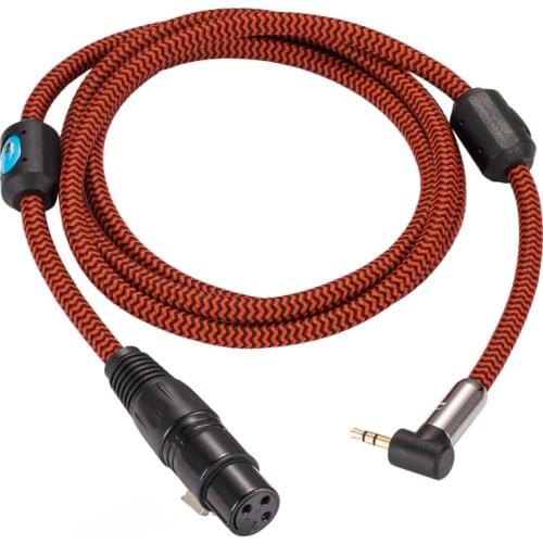 Angled 3.5 Mini Jack to XLR Female Cable for Condenser Microphone PC Headphone Mixing Console Audio Cable 1M 2M 3M 5M 8M