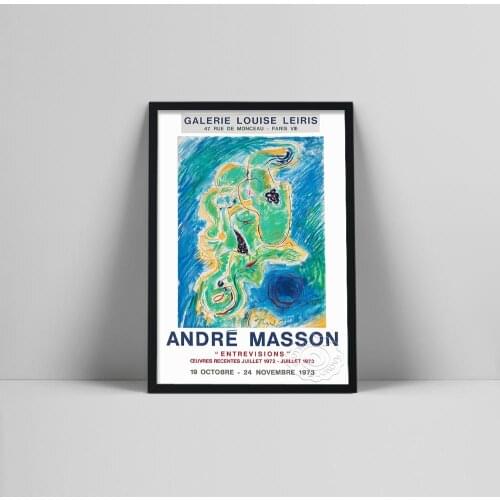 Andre Masson Vintage French Exhibition Posters and Prints Wall Art Picture Canvas Painting for Living Room Home Decoration