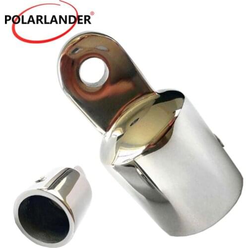 1 Piece 1 Inch 25mm Umbrella Cap Stainless Steel aluminum alloy Bimini Top Eye End Cap Hardware for Marine Boat Yacht