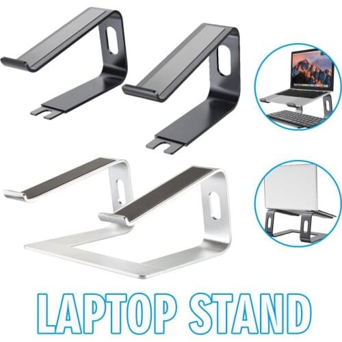 Pohiks 1pc Aluminum Alloy Notebook Stand Non-slip Heat Dissipation Laptop Stand Holder Universal For 11-15 Inch Laptops