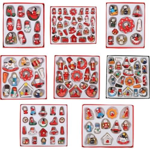 10/12/14/20/24/30pcs Handcrafted ing Decoration Christmas Tree Holiday DIY